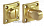 Завертка сантехническая ﻿LUX-WC-RIVA OSA матовое золото