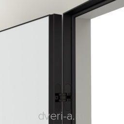 Скрытые двери Invisible, кромка ALU Black, revers 55 мм