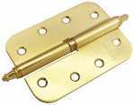 Петля стальная скругленная без коронки MSD-C 100X70X2.5 SGR мат. золото